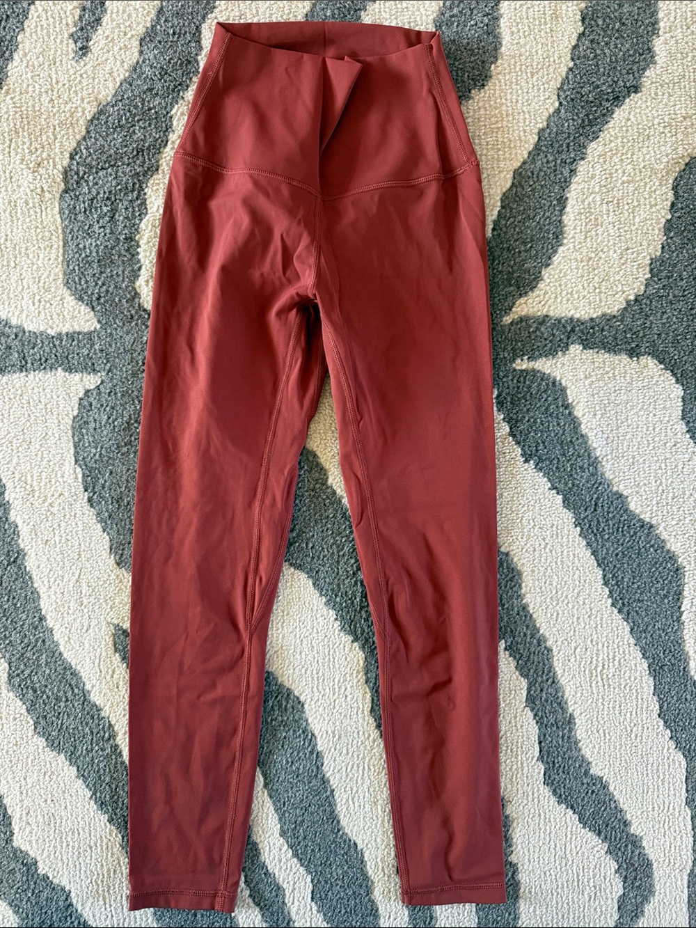 Born Primitive High-Waist Leggings in Deep Brick Red